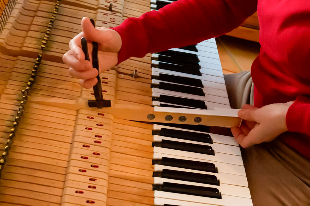 photo-reportage métier accordeur piano à Toulon